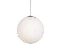 Qazqa - Scandinavian Dining Room I Dining Table Pendant Lamp I Pendant Light Ceiling Opal Glass 50cm - Ball 50- - Modern - Suitable for LED E27 | 1 Light - Glass Pendant Light - Suitable for Living