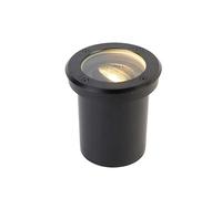 Qazqa - Smart Outdoor Ground Spot I Ground Light Black Adjustable incl. WiFi GU10 - Delux Garden- - Modern - LED GU10 | 1 Way Light - Stainless Steel Outdoor spotway Light - Suitable for