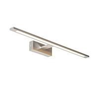 Qazqa - Wall Lamp I Wall Light Steel I Nickel Matt I Satin 62 cm incl. LED IP44 - Jerre- - Design | 1 Light - Steel Wall Light - Suitable for