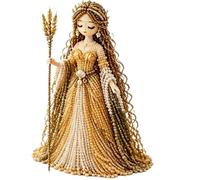QAZWZG Divine Beaded Goddess Kit Divine Beaded Goddess Kit, 3D DIY for Adults, Mythology Craft Set with Beads, Handmade Figure Art Project(Yellow)