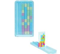 QAZWZG Mini Color Stack Challenge Travel Game Mini Color Stack Challenge Travel Game With 40 Rings, Portable And Sort Brain Teaser Puzzle, Compact Pocket Logic