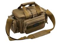 QAZWZG Waterproof Storage Bags 600D Oxford Fabric High Capacity Tourist Mountain Hiking Backpack Long-Lasting Fishing Gear for Outdoor(Khaki)