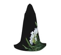 QAZWZML A flower corner M prints Capes Stage Performances, Theater Performances, Cosplay Youth Hooded Capes