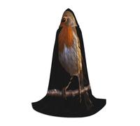 QAZWZML A little bird M prints Capes Stage Performances, Theater Performances, Cosplay Youth Hooded Capes