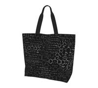 QAZWZML Abstract Science Chemistry Illustration 3D Printed Women's Large Capacity Shopping Bag Handbag and Shoulder Bag Essential for Commuting and Shopping