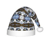 QAZWZML Advanced Snowmobile Pattern Christmas hat, children's decorative hat, suitable for holiday parties and New Year