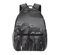 QAZWZML African Elephant Laptop Backpack - Lightweight Daypack for Travel, Hiking, Business, Camping & Gym