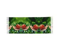 QAZWZML Animal Snail Faux cashmere warm tassel scarf (horizontal) printed shawl suitable for cold weather to provide warmth