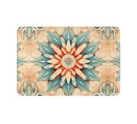 QAZWZML Artistic Circles Patterned doormats, Welcome mats, Suitable for Front Doors, backyards, Kitchens or bathrooms.