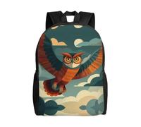 QAZWZML Blue Cloud prints men's and women's large laptop backpacks with compartments, waterproof travel backpacks, durable Oxford bags