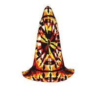 QAZWZML Burning Totem Small Printed Teen Cloak Cosplay, Stage Performance and Daily Cosplay Wholesale