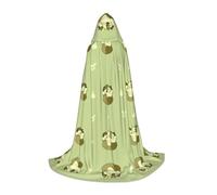 QAZWZML Butterscotch cupcake Printed Medium Capes Stage Performances, Theater Performances, Cosplay Youth Hooded Capes