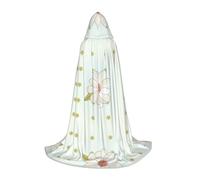 QAZWZML Camellia in bloom Printed Small Capes Stage Performances, Theater Performances, Cosplay Youth Hooded Capes