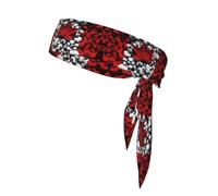 QAZWZML Canada Flag Wallpapers printing sports headband for men and women, sweat-absorbing headband for badminton, mountaineering and cycling