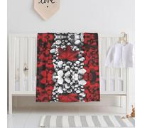 QAZWZML Canada Flag WallpapersBaby swaddle blanket, perfect for newborns, crib blankets, for use in the crib, naptime, or daycare