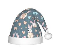 QAZWZML Cartoon cute bunny Pattern Christmas hat, children's decorative hat, suitable for holiday parties and New Year