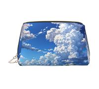 QAZWZML Clouds over cotton fields Printed Cosmetics Storage Bag Travel Home Toiletry Bag Suitable For Business Trips And Vacation Essentials