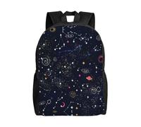 QAZWZML Constellation Star Clusters Galaxies prints men's and women's large laptop backpacks with compartments, waterproof travel backpacks, durable Oxford bags