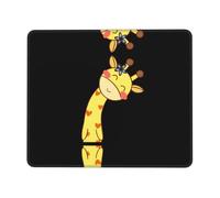 QAZWZML Cute bow giraffe Printed Desktop Mouse Pad Desktop Gaming Mouse Pad Suitable For Office And Gaming 7 x 8.6 in