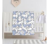 QAZWZML Cute DachshundBaby swaddle blanket, perfect for newborns, crib blankets, for use in the crib, naptime, or daycare