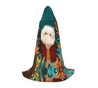 QAZWZML Cute little animals Printed Large Capes Stage Performances, Theater Performances, Cosplay Youth Hooded Capes