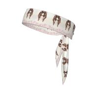 QAZWZML Cute Little Girl printing sports headband for men and women, sweat-absorbing headband for badminton, mountaineering and cycling