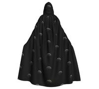 QAZWZML Cute little hedgehog Stylish patterned hooded cape, warm cloak suitable for holiday parties, dances or gatherings.