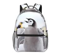 QAZWZML Cute Penguin Animal Pattern Laptop Backpack - Lightweight Daypack for Travel, Hiking, Business, Camping & Gym