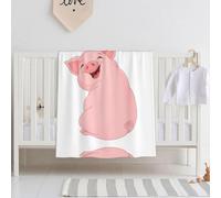 QAZWZML Cute Pink PigBaby swaddle blanket, perfect for newborns, crib blankets, for use in the crib, naptime, or daycare