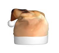 QAZWZML Cutest Dog Puppy Adult Christmas hats with printed holiday prints perfect for stage performances holiday parties and more