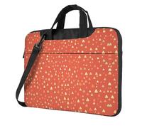 QAZWZML delicate triangle Patterned 13 inch portable laptop bag with shoulder strap, can be worn as a crossbody bag