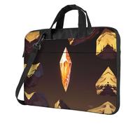 QAZWZML Desert Gem Patterned 15.6 inch portable laptop bag with shoulder strap, can be worn as a crossbody bag