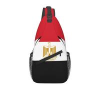 QAZWZML Egyptian flag Patterned single shoulder crossbody bag, adjustable chest bag, designed specifically for travel and cycling
