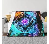 QAZWZML Eight Dimensional Space Printed Sofa Throw, Warm Decorative Throw Suitable for Sofas and beds, Available in 4 Sizes 40"x30"