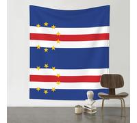 QAZWZML Flag of Cape Verde Patterned tapestries, indoor and outdoor decorative wall hangings, suitable for bedrooms and dormitories.