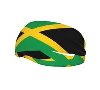 QAZWZML Flag of Jamaica prints headbandsweat absorbing and breathable neutral strap, suitable for gym and outdoor activities