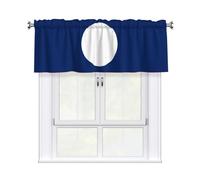 QAZWZML Flag of Laos Patterned Curtains, Rod-Style Short Curtains, Suitable for Kitchen, Living Room, Bathroom and Bedroom Decor.