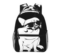 QAZWZML French Bulldog Laptop Backpack - Lightweight Daypack for Travel, Hiking, Business, Camping & Gym