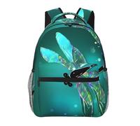 QAZWZML Galaxy Animal Dragonfly Laptop Backpack - Lightweight Daypack for Travel, Hiking, Business, Camping & Gym