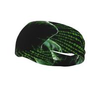 QAZWZML Hacker Attack prints headbandsweat absorbing and breathable neutral strap, suitable for gym and outdoor activities
