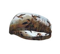 QAZWZML Hunting Flying Wild prints headbandsweat absorbing and breathable neutral strap, suitable for gym and outdoor activities