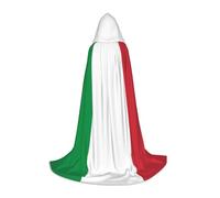 QAZWZML Italian flag Printed Small Capes Stage Performances, Theater Performances, Cosplay Youth Hooded Capes