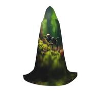 QAZWZML king of ants S prints Capes Stage Performances, Theater Performances, Cosplay Youth Hooded Capes