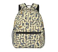 QAZWZML Labyrinth Treasure Map Laptop Backpack - Lightweight Daypack for Travel, Hiking, Business, Camping & Gym
