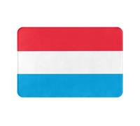 QAZWZML Luxembourg Flag Printed Welcome Mat - Absorbent Door Mat for Bathroom and Kitchen - 16x24 Inch
