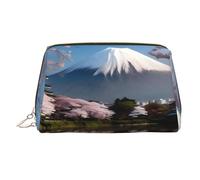 QAZWZML Mt. Fuji in early spring Printed Cosmetics Storage Bag Travel Home Toiletry Bag Suitable For Business Trips And Vacation Essentials
