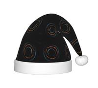QAZWZML Mysterious Cosmic Black Holes Pattern Christmas hat, children's decorative hat, suitable for holiday parties and New Year