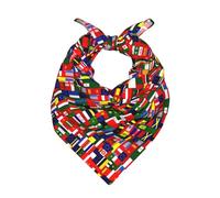 QAZWZML National Flag Collection 2026 World Cup Bandana, Multicolour, Polyester, Unisex Adult, 55x55cm