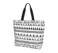 QAZWZML Native American Patterns pattern shoulder bag, organizer bag for travel, business trips and beach trips
