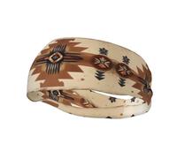 QAZWZML Native American Patterns prints headbandsweat absorbing and breathable neutral strap, suitable for gym and outdoor activities